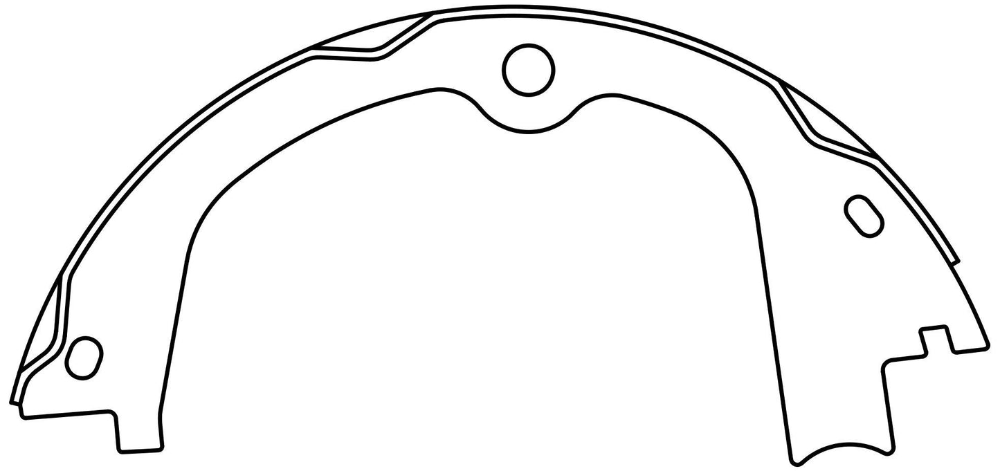 Centric Parts Parking Brake Shoe Premium for 2016-2014 Acura MDX, 2022-2019 Honda Passport, 2021-2016 Pilot, 2023-2017 Ridgeline 111.10580