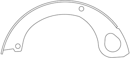 Centric Parts Premium Parking Brake Shoes 111.10600