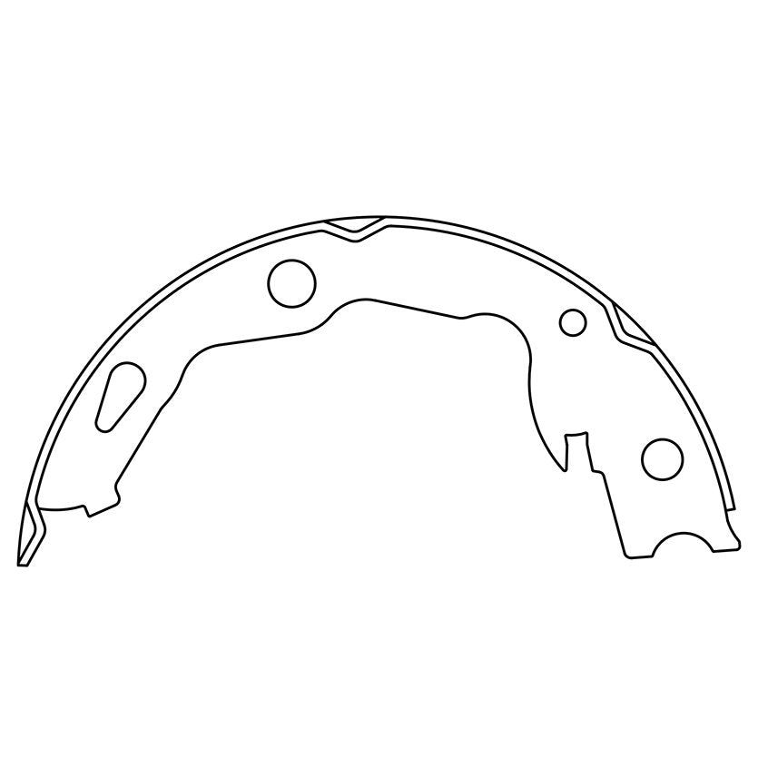 Centric Parts Parking Brake Shoe with Asbestos‑Free Friction for 2017-2019 Nissan Qashqai, 2014-2020 Nissan Rogue, 2017 Nissan X‑Trail 111.10660