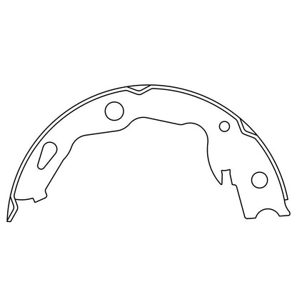 Centric Parts Parking Brake Shoe with Asbestos‑Free Friction for 2017-2019 Nissan Qashqai, 2014-2020 Nissan Rogue, 2017 Nissan X‑Trail 111.10660