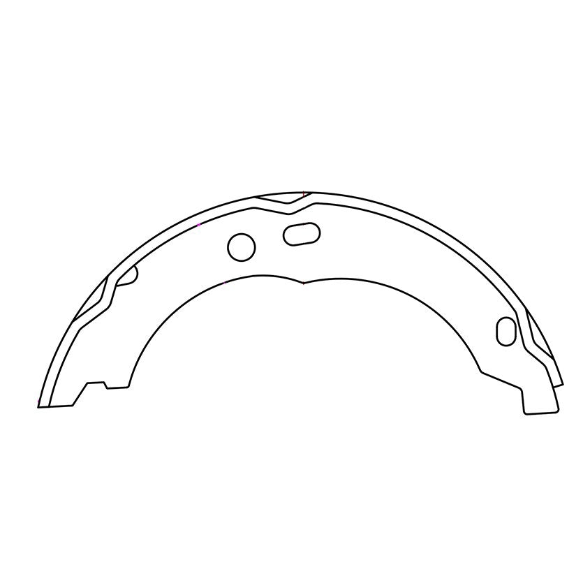 Stoptech Centric Premium Parking Brake Shoes - Rear PB 111.10670