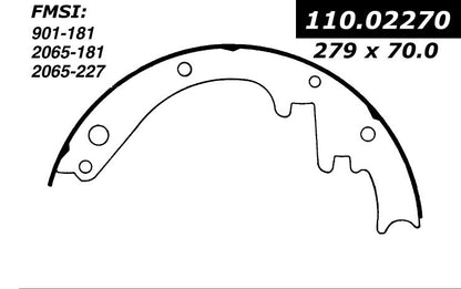 Stoptech Centric Heavy Duty Brake Shoes - Front 112.02270