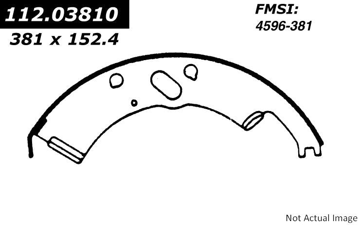 Centric Parts Heavy Duty Brake Shoes 112.03810