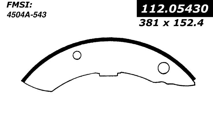Centric Parts Drum Brake Shoe Heavy Duty for Ford 1984-1999 112.05430