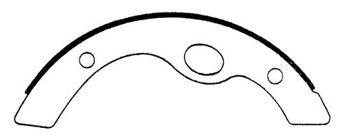 Centric Parts Drum Brake Shoe Heavy Duty for Mitsubishi Fuso FH 1995-2004 112.06020
