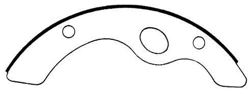 Centric Parts Drum Brake Shoe Heavy Duty for 2004-2012 vehicles 112.06790