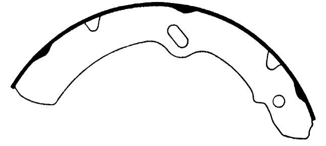 Centric Parts Drum Brake Shoe Heavy Duty for 1989-1991 112.06800