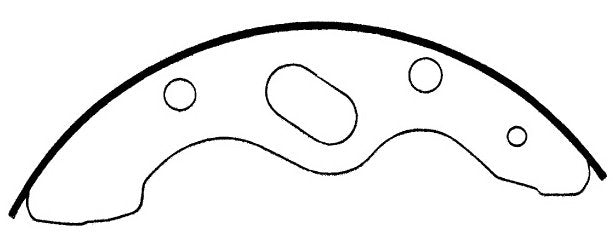 Centric Parts Drum Brake Shoe Heavy Duty 112.06850