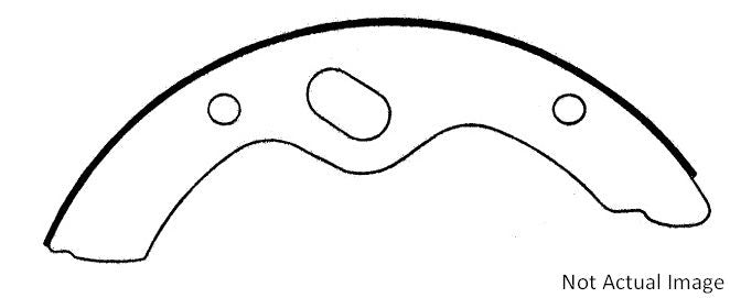 Centric Parts Drum Brake Shoe Heavy Duty for 1987-2000 Mitsubishi Fuso FK 112.06860