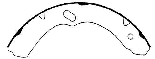 Centric Parts Drum Brake Shoe Heavy Duty 112.06990
