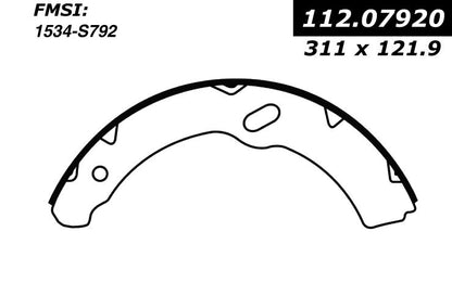 Centric Parts Drum Brake Shoe Heavy Duty 112.07920
