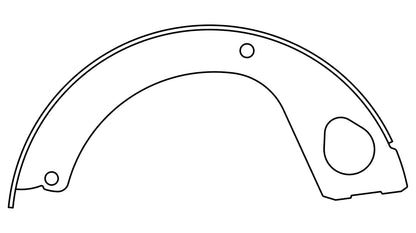 Centric Parts Riveted Parking Brake Shoes 112.10620