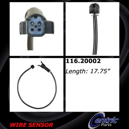Centric Parts Disc Brake Pad Wear Sensor with High Quality Materials 116.20002