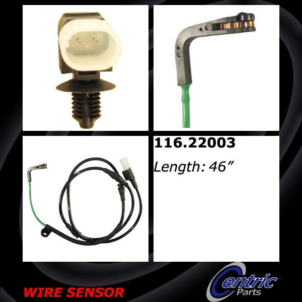 Centric Parts Disc Brake Pad Wear Sensor for 2005-2009 Land Rover LR3 2010-2016 Land Rover LR4 116.22003
