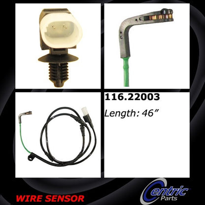 Centric Parts Disc Brake Pad Wear Sensor for 2005-2009 Land Rover LR3 2010-2016 Land Rover LR4 116.22003