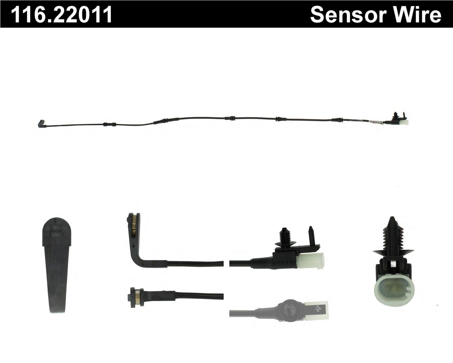 Centric Parts Disc Brake Pad Wear Sensor with High Quality Materials for 116.22011