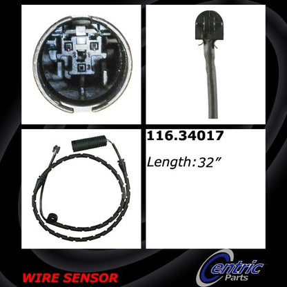 Centric Parts Disc Brake Pad Wear Sensor 116.34017