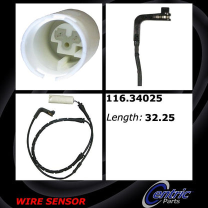 Centric Parts Brake Pad Sensor Wire 116.34025