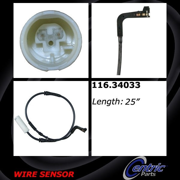Centric Parts Disc Brake Pad Wear Sensor 116.34033