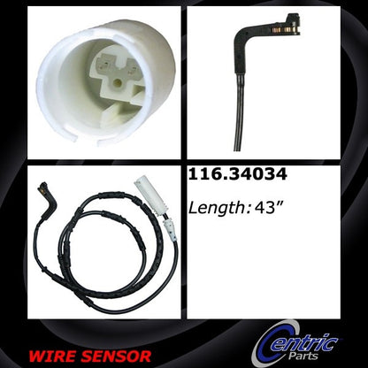 Centric Parts Disc Brake Pad Wear Sensor 116.34034