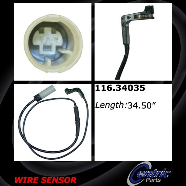 Centric Parts Disc Brake Pad Wear Sensor for 2006-2007 BMW 530xi, 2008 BMW 535xi, 2010-2009 BMW 535i xDrive 116.34035