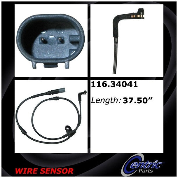 Centric Parts Disc Brake Pad Wear Sensor for 2007-2010 BMW X5, 2008-2010 BMW X6 116.34041
