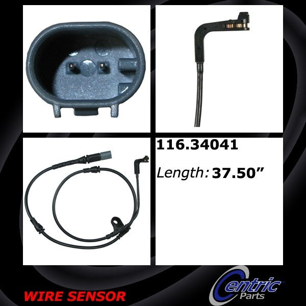 Centric Parts Disc Brake Pad Wear Sensor for 2007-2010 BMW X5, 2008-2010 BMW X6 116.34041
