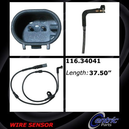 Centric Parts Disc Brake Pad Wear Sensor for 2007-2010 BMW X5, 2008-2010 BMW X6 116.34041