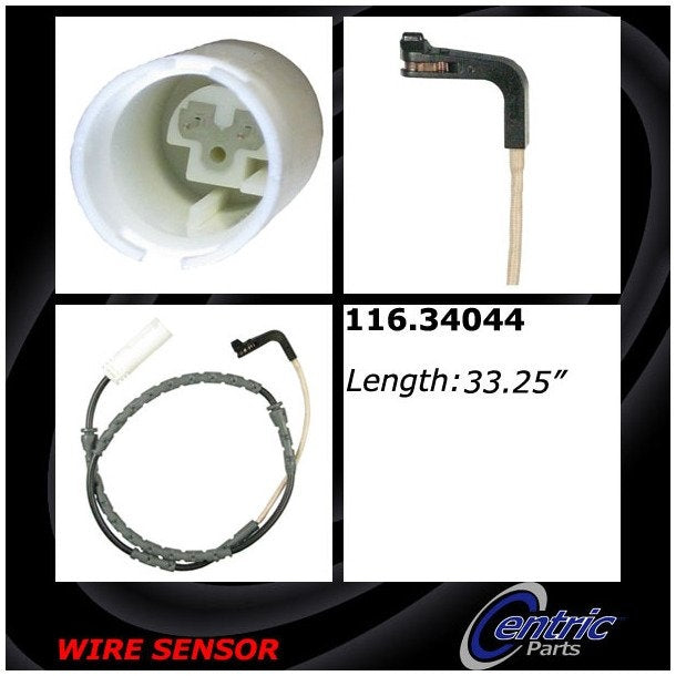 Centric Parts Disc Brake Pad Wear Sensor with Application‑Specific Fit for 2006-2010 BMW 3 Series 116.34044