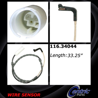 Centric Parts Disc Brake Pad Wear Sensor with Application‑Specific Fit for 2006-2010 BMW 3 Series 116.34044