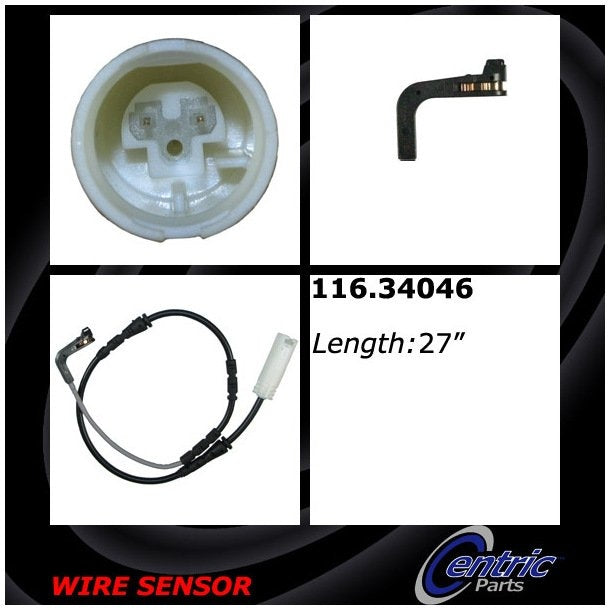Centric Parts Disc Brake Pad Wear Sensor for 2006-2013 BMW 130i 135i 328i 335i 116.34046