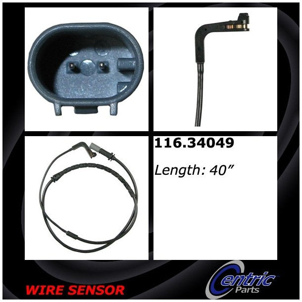 Centric Parts Disc Brake Pad Wear Sensor for 2007-2018 BMW X5, X6 116.34049
