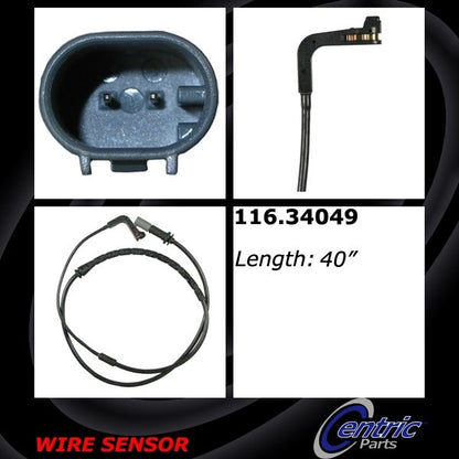 Centric Parts Disc Brake Pad Wear Sensor for 2007-2018 BMW X5, X6 116.34049