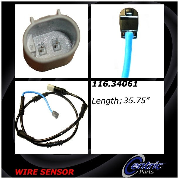Centric Parts Disc Brake Pad Wear Sensor for BMW 528i-650i 2011-2018 116.34061