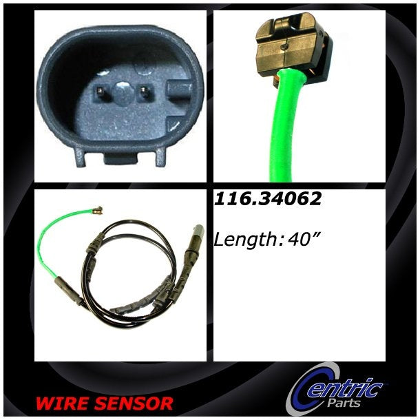 Centric Parts Disc Brake Pad Wear Sensor for 2011-2018 BMW X5 2010-2019 BMW X6 116.34062