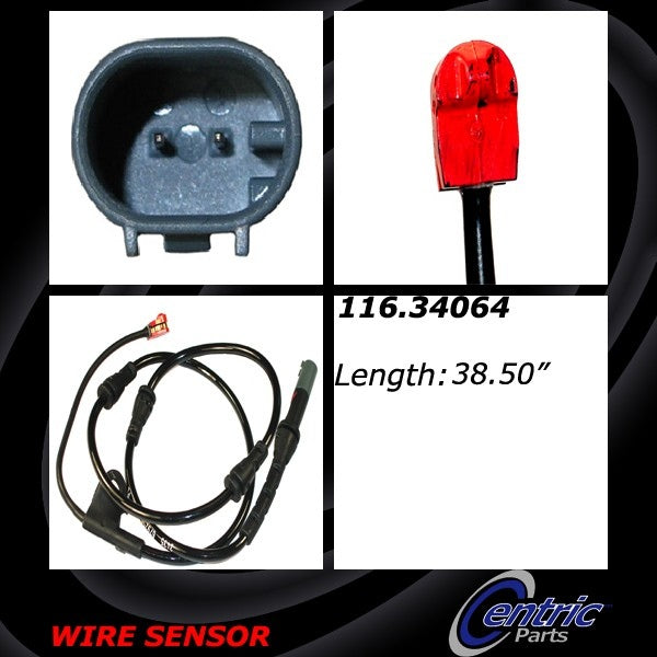 Centric Parts Disc Brake Pad Wear Sensor for 2010-2018 BMW X5 X6 116.34064