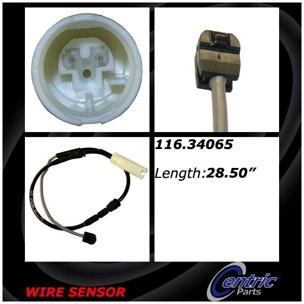 Centric Parts Disc Brake Pad Wear Sensor for 2013-2011 BMW 135i 135is 323i 325i 328i xDrive 335d 335i 335is 116.34065