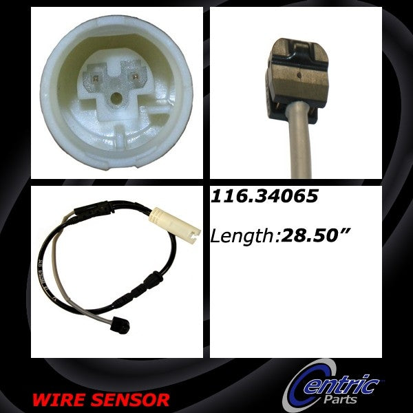 Centric Parts Disc Brake Pad Wear Sensor for 2013-2011 BMW 135i 135is 323i 325i 328i xDrive 335d 335i 335is 116.34065