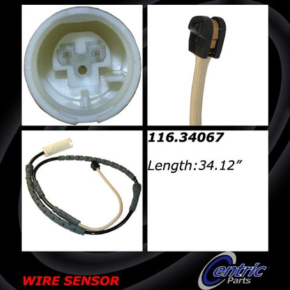 Centric Parts Disc Brake Pad Wear Sensor for BMW 328i xDrive 2012-2011, 335i xDrive 2013-2011, X1 2015-2010 116.34067