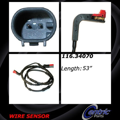 Centric Parts Disc Brake Pad Wear Sensor 116.34070