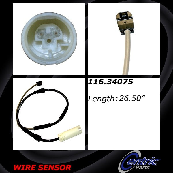 Centric Parts Disc Brake Pad Wear Sensor for 2010-2015 BMW X1 116.34075