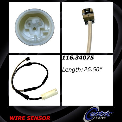 Centric Parts Disc Brake Pad Wear Sensor for 2010-2015 BMW X1 116.34075