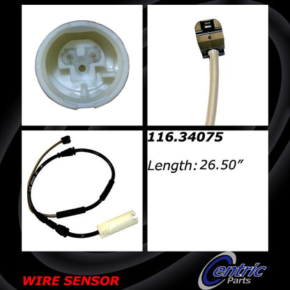 Centric Parts Brake Pad Sensor Wire 116.34075