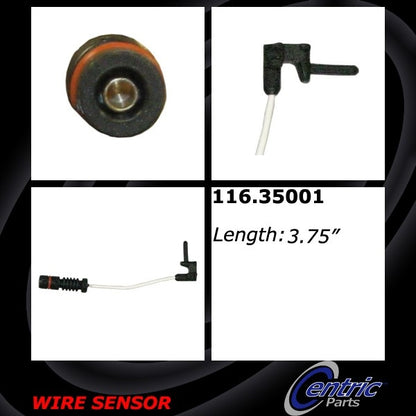 Centric Parts Disc Brake Pad Wear Sensor 116.35001