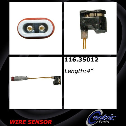 Centric Parts Brake Pad Sensor Wire 116.35012