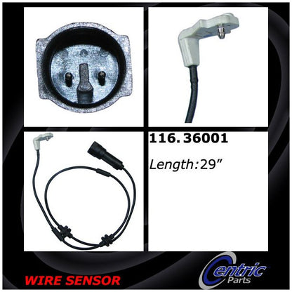 Centric Parts Brake Pad Sensor Wire 116.36001