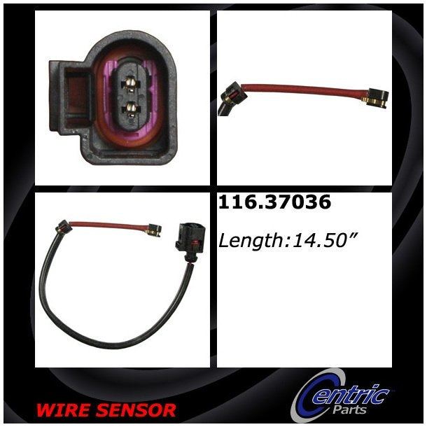 Stoptech Centric 08-18 Porsche Cayenne w/ Ceramic Rotors Front Brake Pad Sensor Wire 116.37036