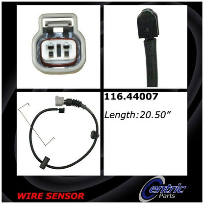 Centric Parts Disc Brake Pad Wear Sensor for 2007-2017 Lexus LS460, 2018-2022 LS500/LS500h, and 2008-2016 LS600h 116.44007