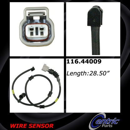 Centric Parts Disc Brake Pad Wear Sensor for 2007-2017 Lexus LS460, 2008-2016 Lexus LS600h 116.44009