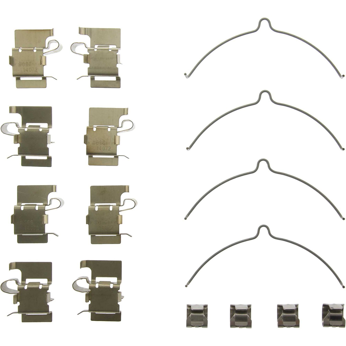 Centric Parts Disc Brake Hardware Kit Premium application specific for Jeep Cherokee 2014-2020 117.58009